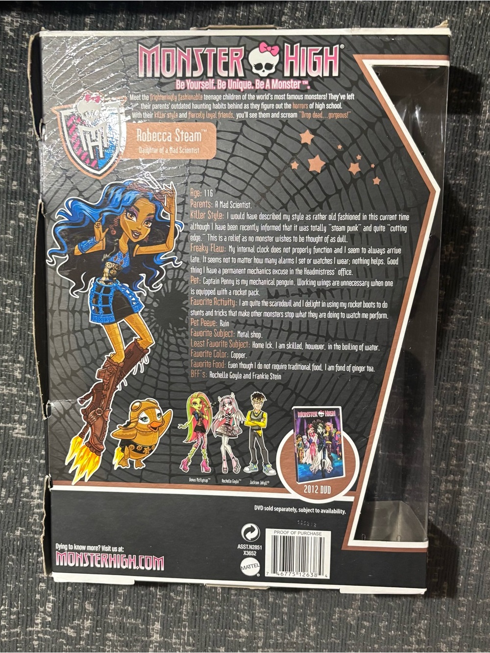 Monster High Robecca Steam NIB - Picture 5 of 9
